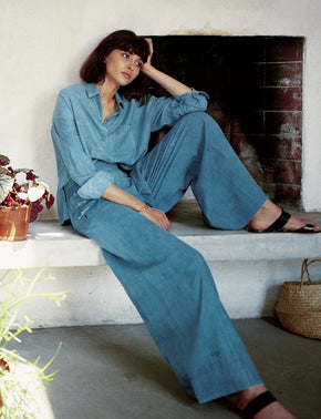 Biasha Palazzo Pants light indigo