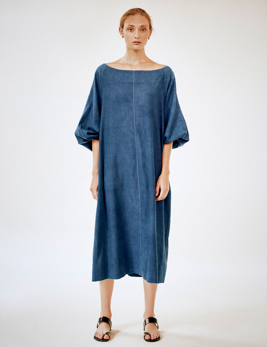 Meditation Dress dark indigo